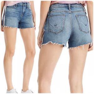 Hudson Gemma Atmosphere Side Zipper Cut Off Denim Jean Shorts Sz 26
